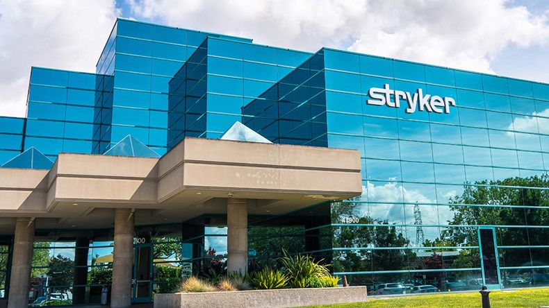 Stryker Corporation headquarters in Silicon Valley. Stryker is a Fortune 500 medical technologies firm.