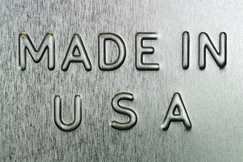 Made in USA Engraved on Steel