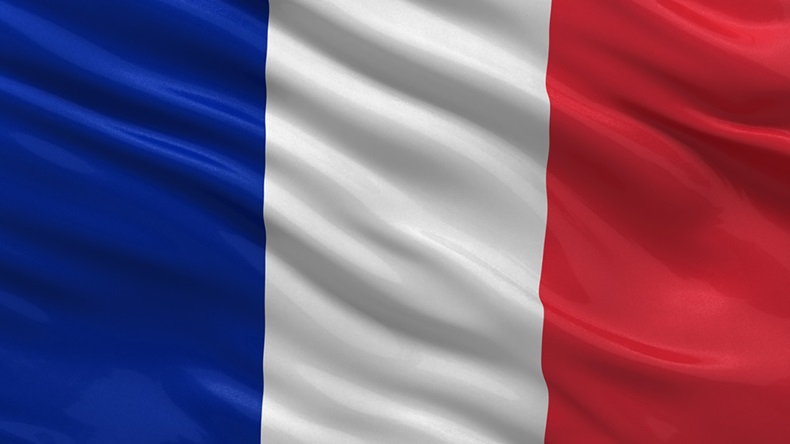 Flag of France, full background