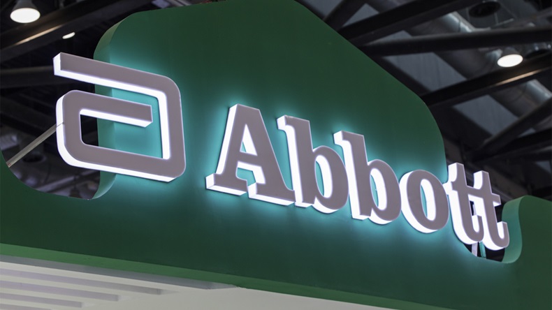 BEIJING, CHINA- JULY 15, 2017: Abbott sign; Abbott Laboratories, founded in 1888, is a health care company that serves worldwide. It has more than 20 billon USD in revenue last year. - Image 