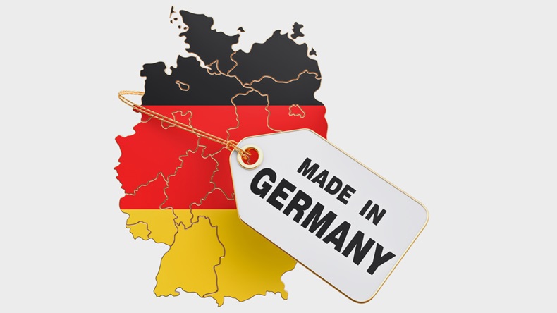 Made in Germany concept, 3D rendering isolated on white background - Illustration 