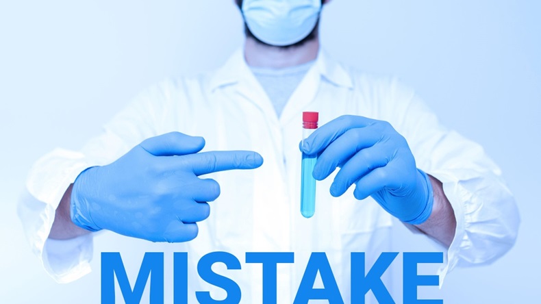 Medical Mistake Test Tube