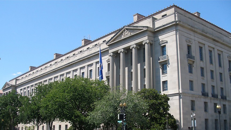 US Department of Justice building, Washington DC (Coolcaesar/Wikipedia)